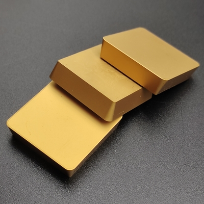SPUN250620S stevige het Carbideblad van Carbidetussenvoegsels het Draaien Snijder met Gouden Deklaag