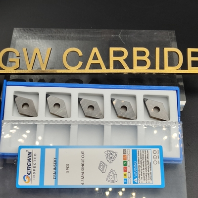 CBN van het wolframcarbide PCD Tussenvoegsel 6mm Dubbele Besnoeiing