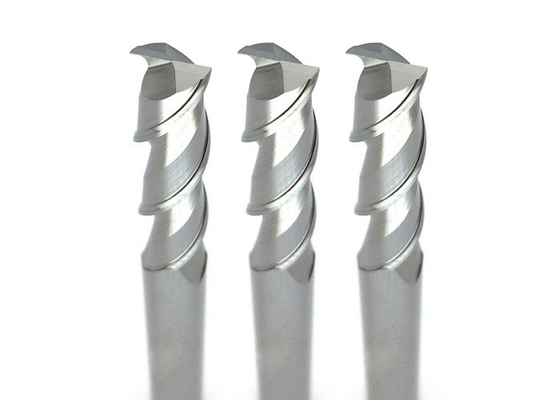 2/3 Fluiten Opgepoetste HRC55-Snijder van de het Beëindigenmolen van het Wolframcarbide voor Aluminium Scherp Hulpmiddel