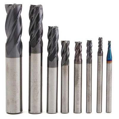 2-12 mm-Carbide Stevig Beëindigen Molens/4 CNC van de het Carbidesnijder van het Fluitenwolfram Hulpmiddelen Reeks